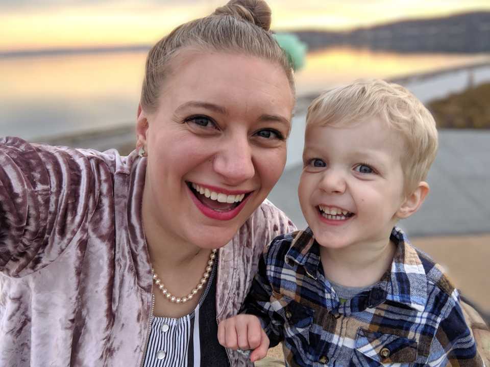 Mother and Son Selfie